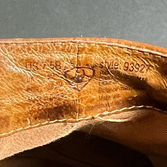 Womens ARIAT Santa Cruz Brown Mocha Leather Slip On Clogs / Size 7.5 Medium - Picture 8 of 8